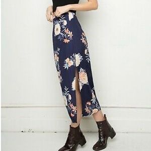 Brandy Melville Floral Skirt